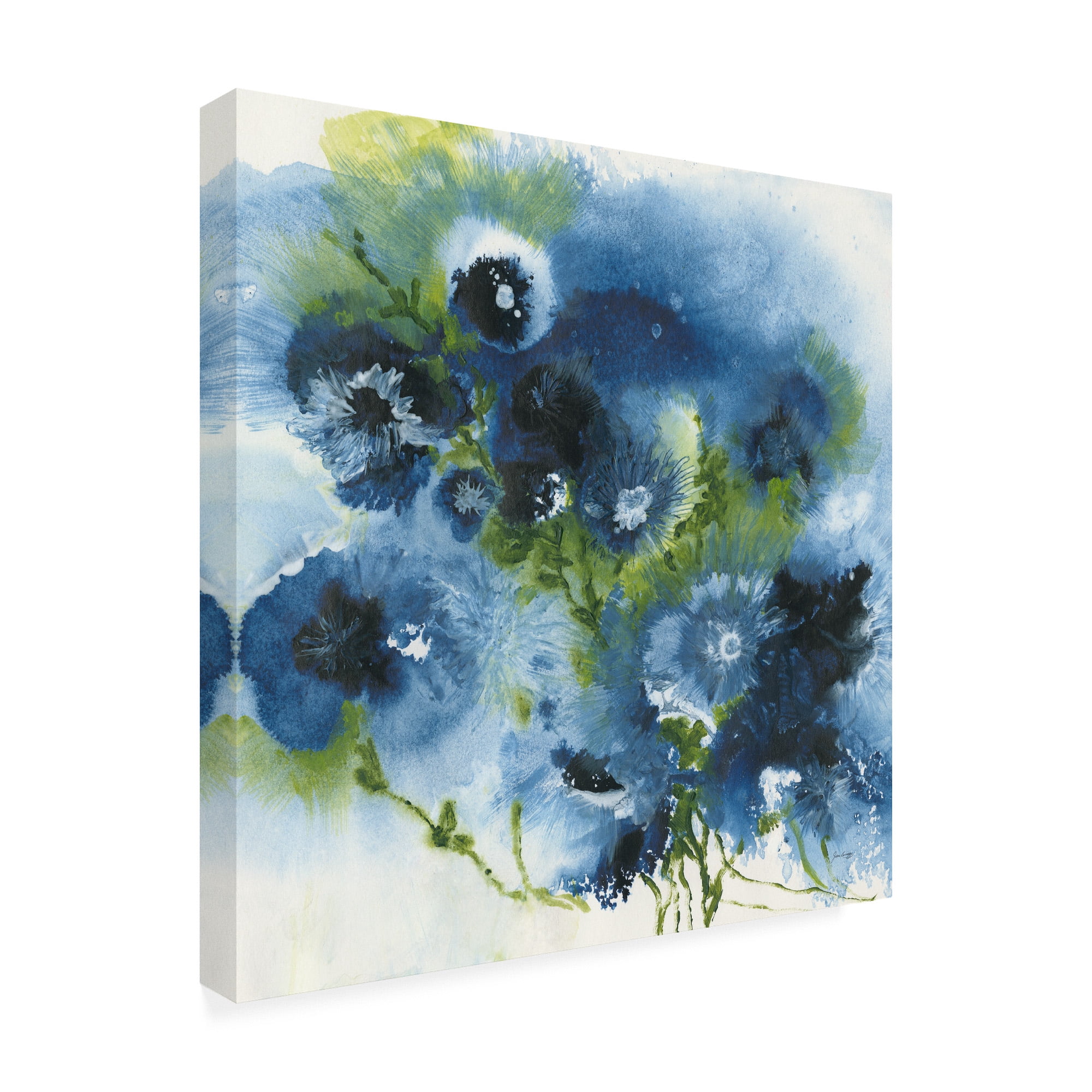 Trademark Fine Art 'Blue Explosion' Canvas Art by Jan Griggs
