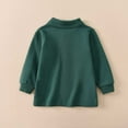 thumbnail image 7 of KKBOTIVE Boys Long Sleeve Polo Shirts Kids Casual Solid Color Button School Uniform Shirts with Chest Pocket ( Green Size: 13-14 Years ), 7 of 7