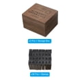 thumbnail image 3 of Uxcell Letter Rubber Stamps, 56Pcs 2 Set Capital Letter Wood Stamp with Vintage Box, 3 of 5