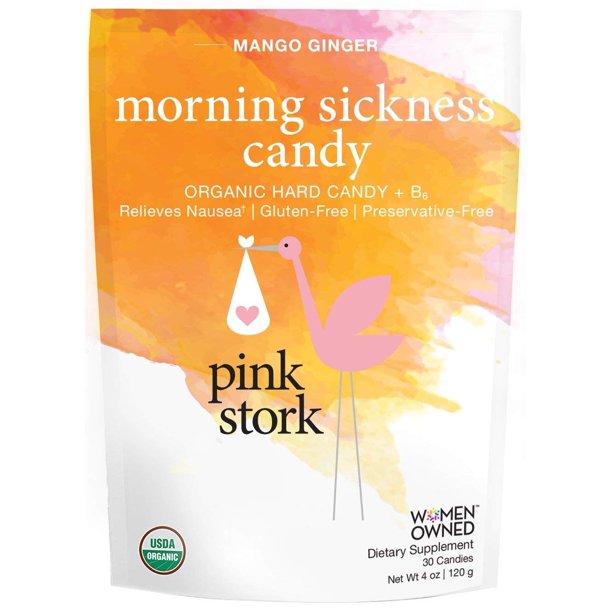 Pink Stork Morning Sickness Candy Mango Ginger Flavor