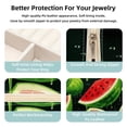thumbnail image 3 of Watermelon Travel Portable Jewelry Organizer: Square Jewelry Box Storage Case and Display for Rings, Earrings, Necklaces, Bracelets, and More - Suitable for Girls and Women, 3 of 6