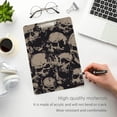 thumbnail image 5 of Coolnut 12"x9" Skull Clipboard A4 Size Standard Size Clipboards Decorative Clipboard with Low Profile Metal Clip for Office, School, Nurses, Students, 5 of 7