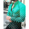 thumbnail image 1 of Camisas de lujo de moda creativa para hombres ropa diaria para hombres y mujeres nueva camisa con estampado de puntos blusa con botones de manga larga Y2K 4XL, 1 of 6