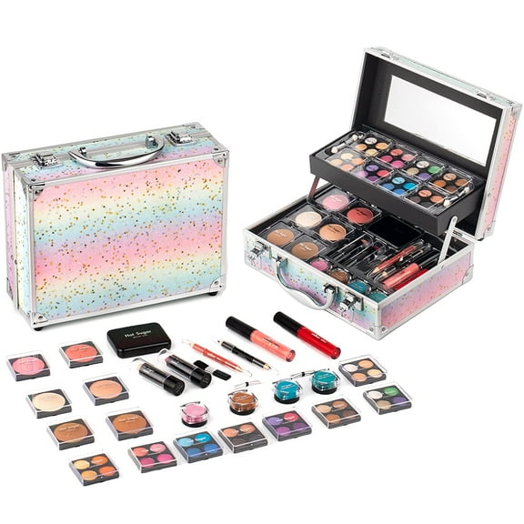 Hot Sugar Ultimate All-in-One Makeup Kit for Teen Girls - Create Stunning Looks with 52 Shades and Accessories (Rainbow)