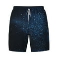thumbnail image 4 of Lsque Mens Swim Trunks Blue Glitter Retro Pattern - Bathing Suit Compression Liner - Beach Swim Shorts Swimwear - (S-3XL) - Stretch Quick Dry -Large, 4 of 9