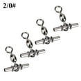 thumbnail image 2 of 20pcs Ensemble Durable T Forme de Ligne Transversale Grue Pêche Pivotants Connecteurs Accessoires (2/0 ), 2 of 9