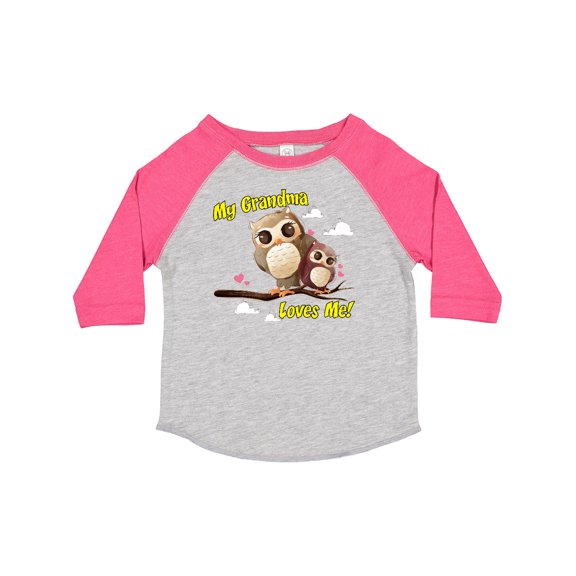Inktastic My Grandma Loves Me Owl Boys or Girls Toddler T-Shirt