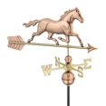 thumbnail image 2 of Good Directions Trotting Horse Weathervane, Pure Copper - 33"L, 2 of 5