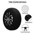 thumbnail image 2 of Gukieu Thanksgiving Turkey 1 Print Car Tire Cover, Adjustable Waterproof and Dustproof Tire Protection Cover, Suitable for SUV, Truck, Van-16 inch, 2 of 6