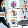 thumbnail image 6 of SereneLife SLELT418 - Pro Aerobics Fitness Trampoline - Portable Gym Sports Trampoline with Adjustable Handrail, 6 of 6