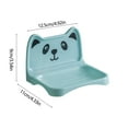 thumbnail image 3 of Lovely Small Bear Soap Box Wall Mounted Toilet Soap Rack No Water Accumulation And Drainage Soap Box Detachable Structure, 3 of 6