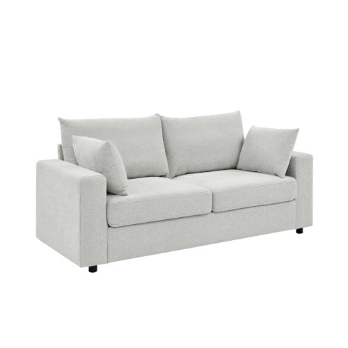 Modern 78" Upholstered Sofa with Deep Cushions & Removable Pillows