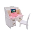 thumbnail image 2 of Juego de sillas de Escritorio Zulema Mini mesa de ordenador portátil rosa, 2 of 8