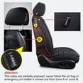 thumbnail image 4 of Fundas de asiento de coche LINGVIDO de piel sintética impermeables universales, 4 of 7
