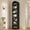 Black, variant on 76" Tall Narrow Arched Bookcase,7-Teir Mid-Century Modern Bookshelf,Adjustable Shelves offering More Storage Space for Living Room,Kitchen,Home Office,Walnut
