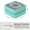 thumbnail image 2 of Autua Rug Cross Stitch Qajar Jewelry Storage Box for Necklaces Rings Green, 2 of 5