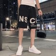 thumbnail image 5 of Pantalones cortos con estampado gráfico para hombre, pantalones cortos estampados de anime para hombre, de secado rápido, con estilo, de lujo, para verano, holgados, esenciales, a granel, 5 of 5