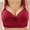 Wine, variant on Bras for Women Clearance Woman's Solid Color Fashion Bowknot Comfortable Hollow Out Bra Underwear No Rims
