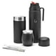 thumbnail image 1 of BALIBETOV Kit de Mate Argentino - Calabaza Mate Moderna, Termo Mate, Contenedor para Yerba Mate (Yerbero), Bombilla (Sorbete) y Cepillo de limpieza - Acero inoxidable 304 18/8 (Negro) BALIBETOV NA, 1 of 7