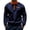 Navy, variant on ZCFZJW Lightweight Hoodie Tops for Men Casual Raglan Long Sleeve Stand Collar Pullover Sweatshirts Trendy Oversized Baggy Outwear Coat with Pockets Wine XL