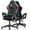 Black, variant on Bigzzia Gaming Chair with LED RGB Lights,PU Leather Computer Chair with Adjustable Lumbar Support,High Back Video Game Chair with Swivel Seat and Headrest, Black