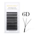 thumbnail image 1 of MASSCAKU W Shape 3D 4D 5D Premade Volume Easy Fans Nature Soft Light Pestañas individuales Clover Bloom Extensión de pestañas postizas Dengxun unisex, 1 of 2