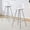 Transparent + Silver, variant on Modern Upholstered Bar Chair with Metal Legs, Small Size Bar Chair Set, For Dining Room, Kitchen, Terrace, Living Room, Set of 2, 2 Available Color