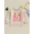 thumbnail image 2 of Big Sister Little Sister Matching Outfit Sweatshirt Romper Long Sleeve Pullover Shirt Tops Sibling Fall Clothes, 2 of 8