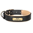 thumbnail image 3 of Didog Personalized Genuine Leather Padded Dog Collars Engraved Nameplate with D ring, 3 of 9