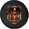 True Heros Never Made Home Firefighter Rescue 4x4 Off Spare Tire Cover fits Jeep RV & More 28 Inch