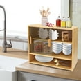 thumbnail image 4 of Bamboo/Kitchen Cabinet Pantry Sideboard Freestanding Countertop Storage Cabinet, 4 of 24