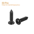 thumbnail image 3 of Unique Bargains 5mm x 20mm Phillips Pan Head Self-tapping Screw, 50pcs - 304 Stainless Steel Round Head Wood Screw (Black), 3 of 6