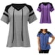 thumbnail image 5 of Minnieouse Camiseta de mujer Color sólido Jersey informal Blusa Playa Vacaciones Club Fiesta Viajes Deportes Verano Top Ropa de verano Prendas para la parte del cuerpo Gris XXL Minnieouse AP011139-02, 5 of 6