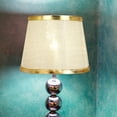 thumbnail image 4 of Gold Thread Edged Modern Fabric Lampshade for Table and Wall Lamps, 4 of 8