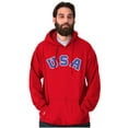 thumbnail image 4 of USA United States Patriotic 4th July Hoodie Sweatshirt Women Men Brisco Brands M, 4 of 6