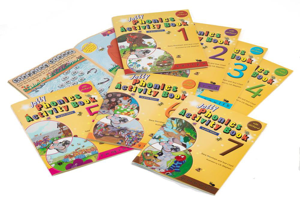 Jolly Phonics Activity Books 1 7 In Print Letters Paperback