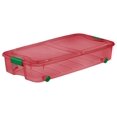 4Pack Under Bed Plastic Storage Bin Unit Boxes Are Containers For