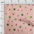 thumbnail image 1 of oneOone Cotton Flex Fabric Watermelon Fruit Print Fabric by The Yard 40 Inch Wide, 1 of 4