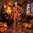 thumbnail image 2 of Family Halloween Pajama Set Long Sleeve Crew Neck, Soft Halloween Family Pajamas with Witch Moon Star Print, Magical Matching Halloween Pajamas Sleepwear, 2 of 4