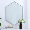 thumbnail image 3 of Metal frame hexagon mirror 24 inch in Sliver, 3 of 13