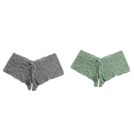 (2-Pack) 2025 New Newy Women Lace Bodysuit for Women with Robe Plus Size Underweary with Garter Belt and Stockings Bowknot Underwear