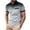 Gray, variant on Uaswgudfs Shirts for Men Fashion Shirts Short Sleeves V-Neck Polka Gradient Sport Shirts with Pocket Summer 2024