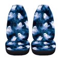thumbnail image 5 of FOR U DESIGNS Ghost Blue Print 2 Pieces Car Front Seat Covers Washable High Back Car Seat Cover Elastic Auto Accessories Bucket Seat Cover Fit for SUV Truck Sedan, 5 of 7