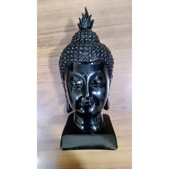 Spiritual Buddha Head Figurine â€“ Calming Meditation Statue (16x7x6 cm)