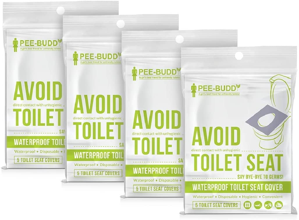 PeeBuddy Waterproof Toilet Seat Cover 20 Toilet Sheets
