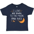 thumbnail image 3 of Inktastic I Love My Papa to the Moon and Back Boys or Girls Toddler T-Shirt, 3 of 5