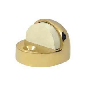 Deltana DSHP916CR003 Floor Mounted Dome Shaped Door Stop High Profile Lifetime Polished Brass