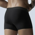 thumbnail image 4 of Men's XL Cotton Boxer Briefs - Black, Comfortable Everyday Underwear, Breathable Soft, Moisture-Wicking, Durable Fit, 4 of 9