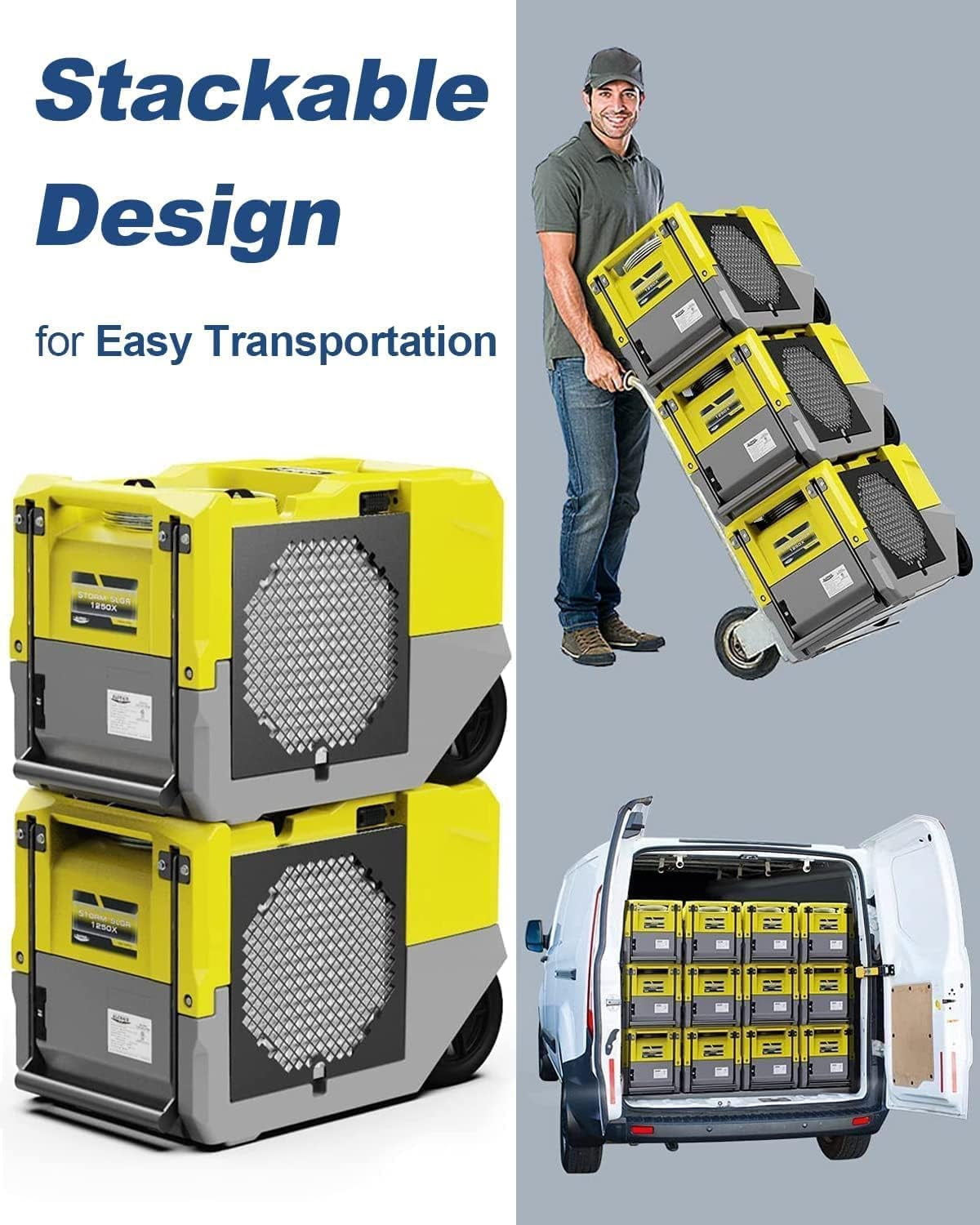 ALORAIR  Commercial Dehumidifiers, 264 PPD Performance Industrial Dehumidifier with Pump, Compact, Portable Industrial dehumidifier for Water Damage Restoration, Up to 3000 Sq.Ft ,SLGR Dehumidifiers