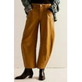 thumbnail image 1 of QJUHUNG Women  Loose Jeans Solid Color Mid-Rise Barrel Denim Pants, 1 of 2